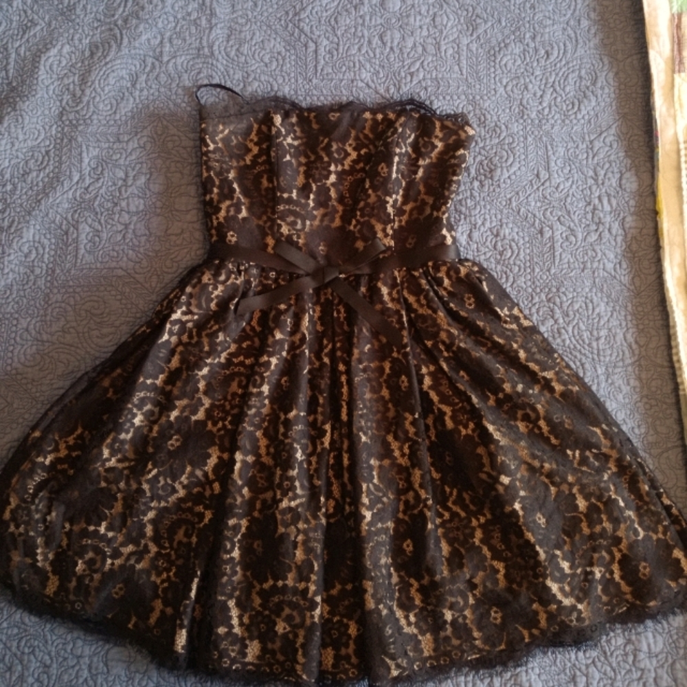 Black Lace Mini Dress